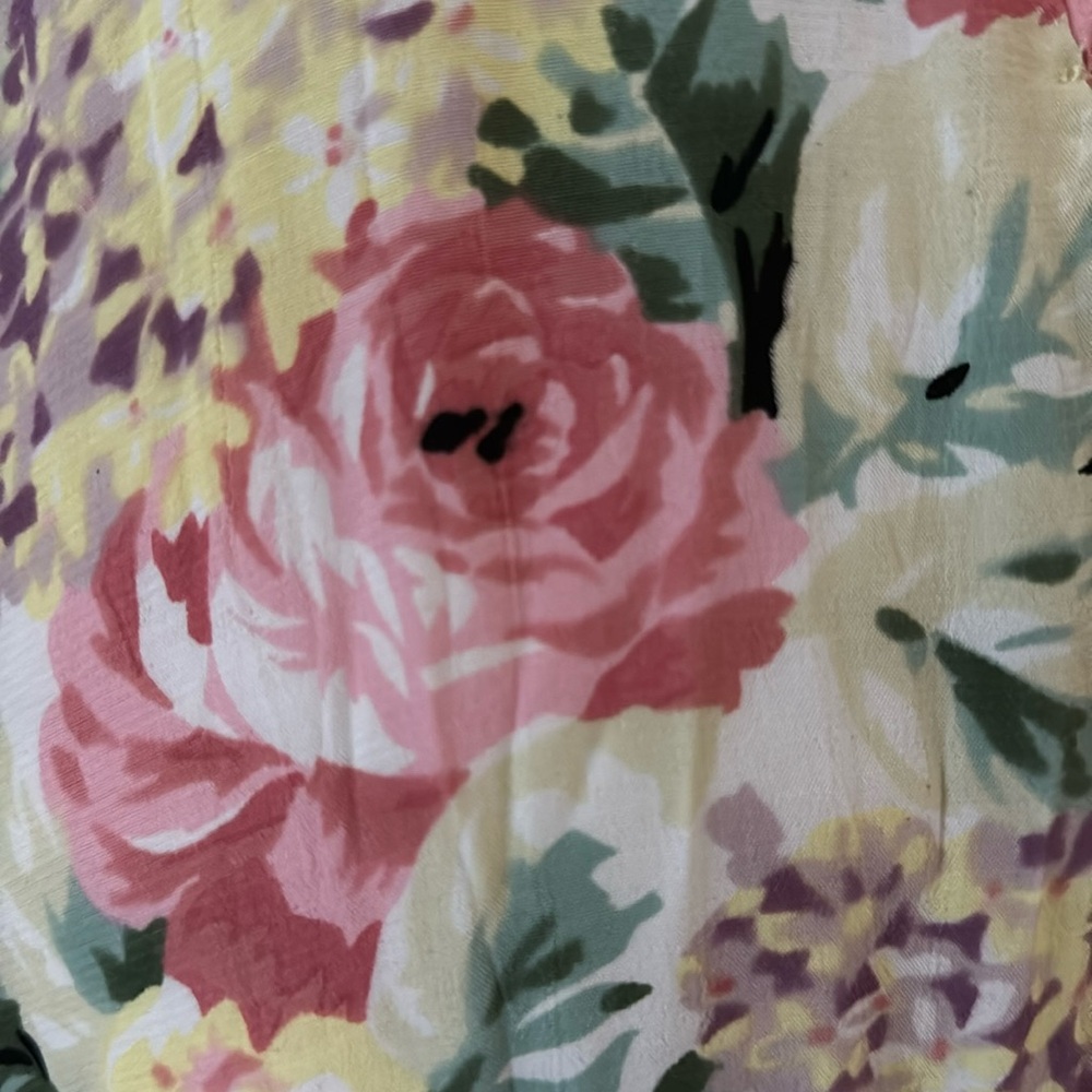 Faithfull The Brand Marie Louise Midi Dress In Vennisa Floral Yellow XL US 10 - Picture 13 of 16